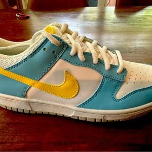 Nike Dunk Low GS | Blue Yellow Strike - White (With Box) | 6Y